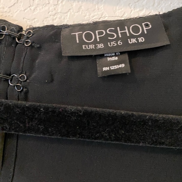 TOPSHOP black embellished top - Picture 2 of 9